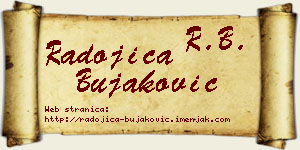 Radojica Bujaković vizit kartica